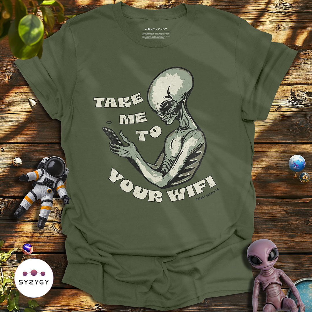 Take Me To Your Wifi T-shirt